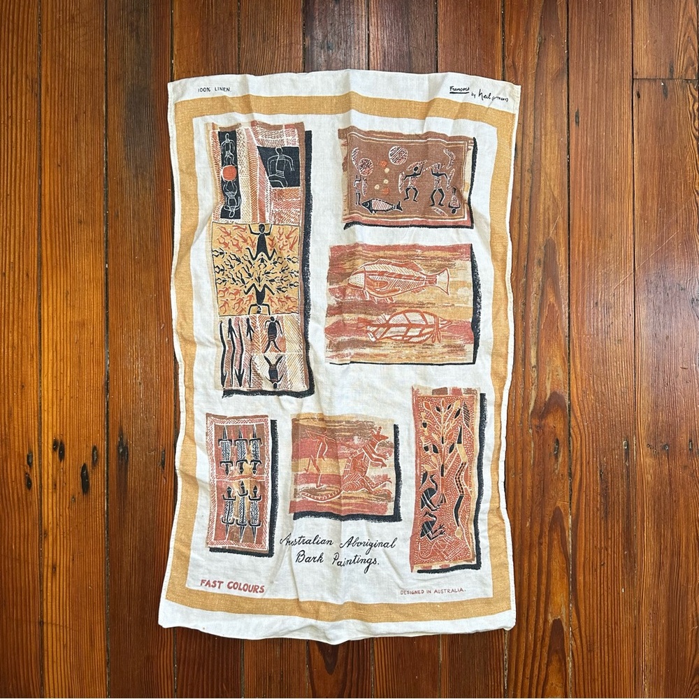 Australian Aboriginal Art Tea Towel 19x30